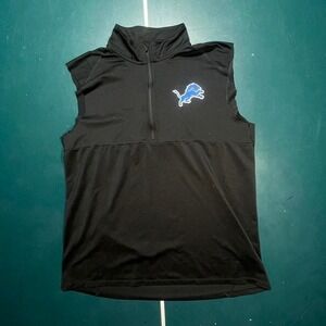 Nike Detroit Lions quarter zip‎ with sleeves cut off size large